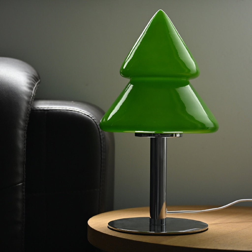 Christmas Tree Glass Table Lamp