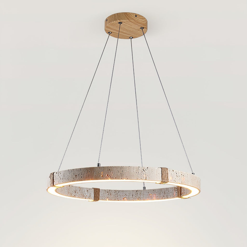Circle Travertine Pendant Lamp - ZozHome