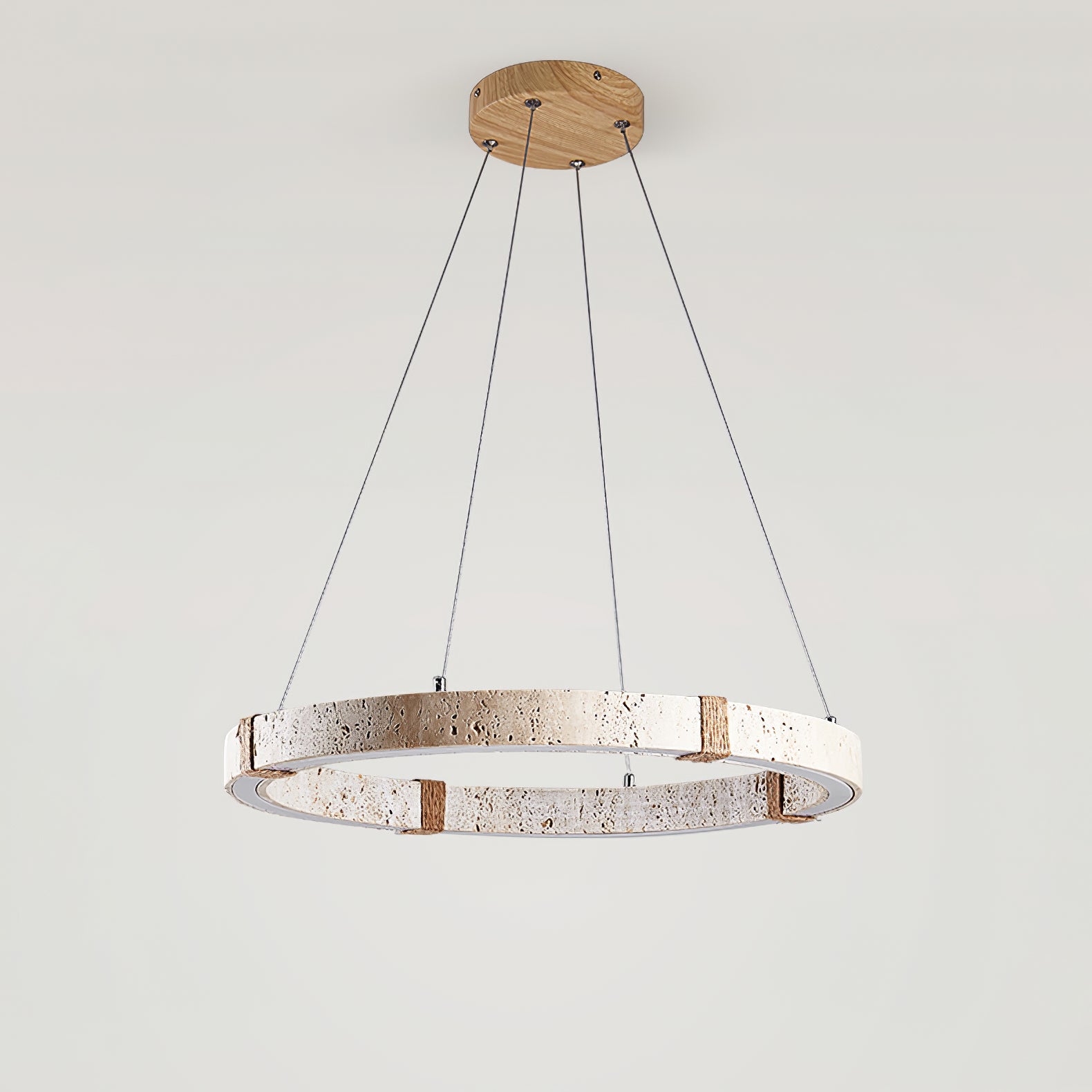 Circle Travertine Pendant Lamp - ZozHome