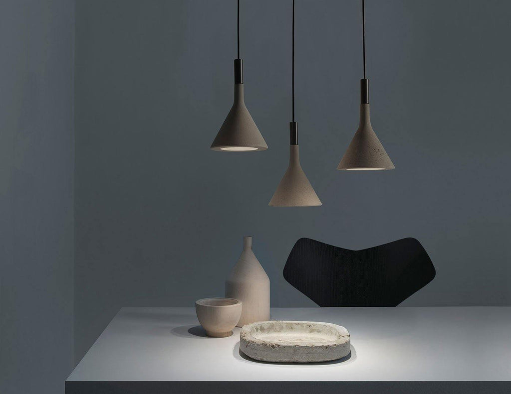Conical Concrete Pendant Light