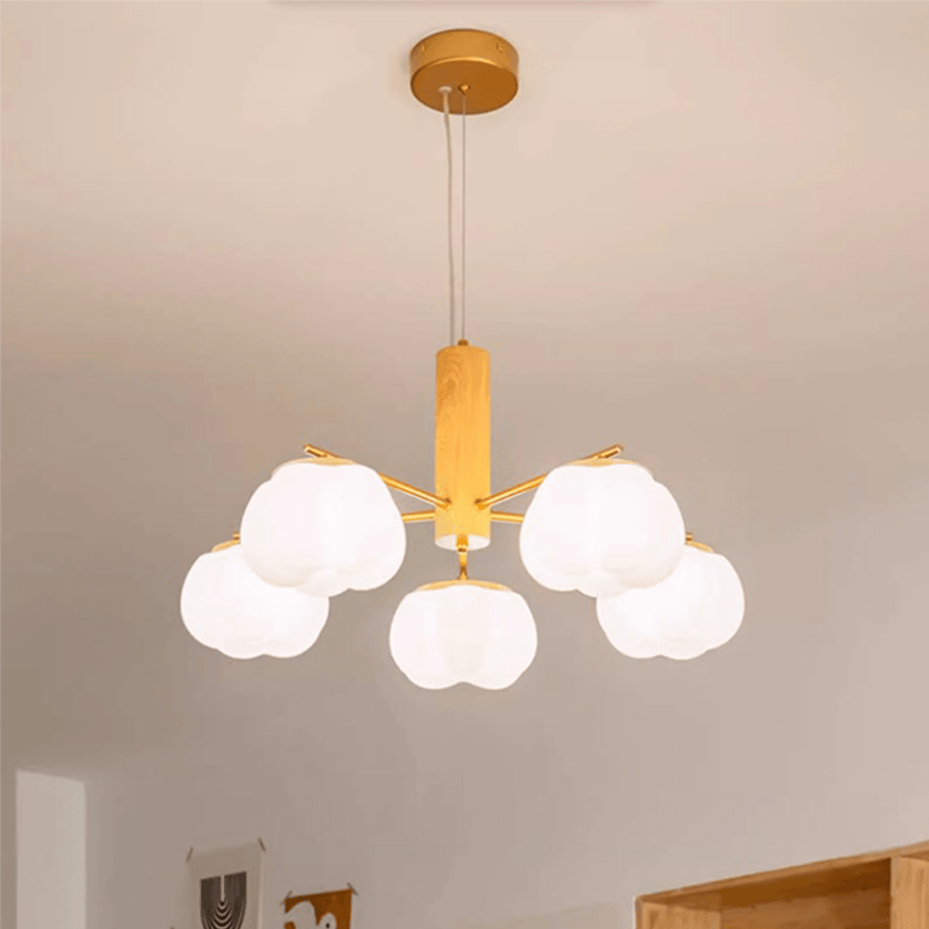 Cotton Ball Chandelier