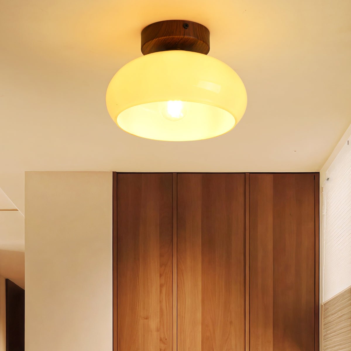 Cream Yellow Ceiling Light