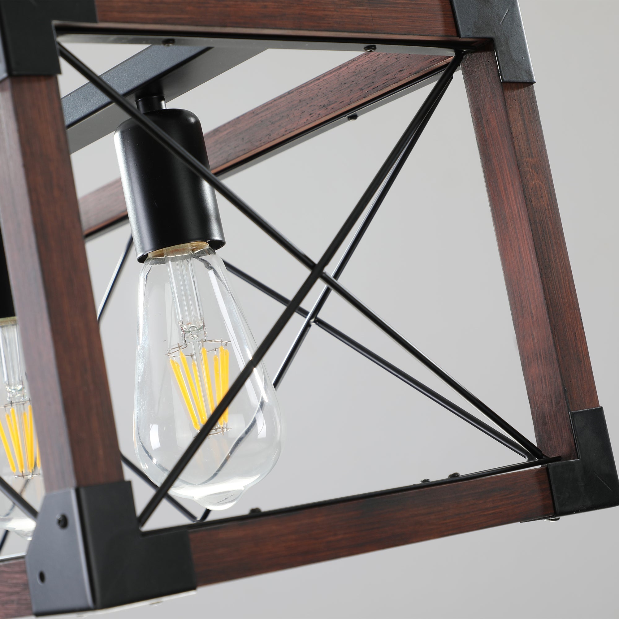 Crimson Barn Chandelier