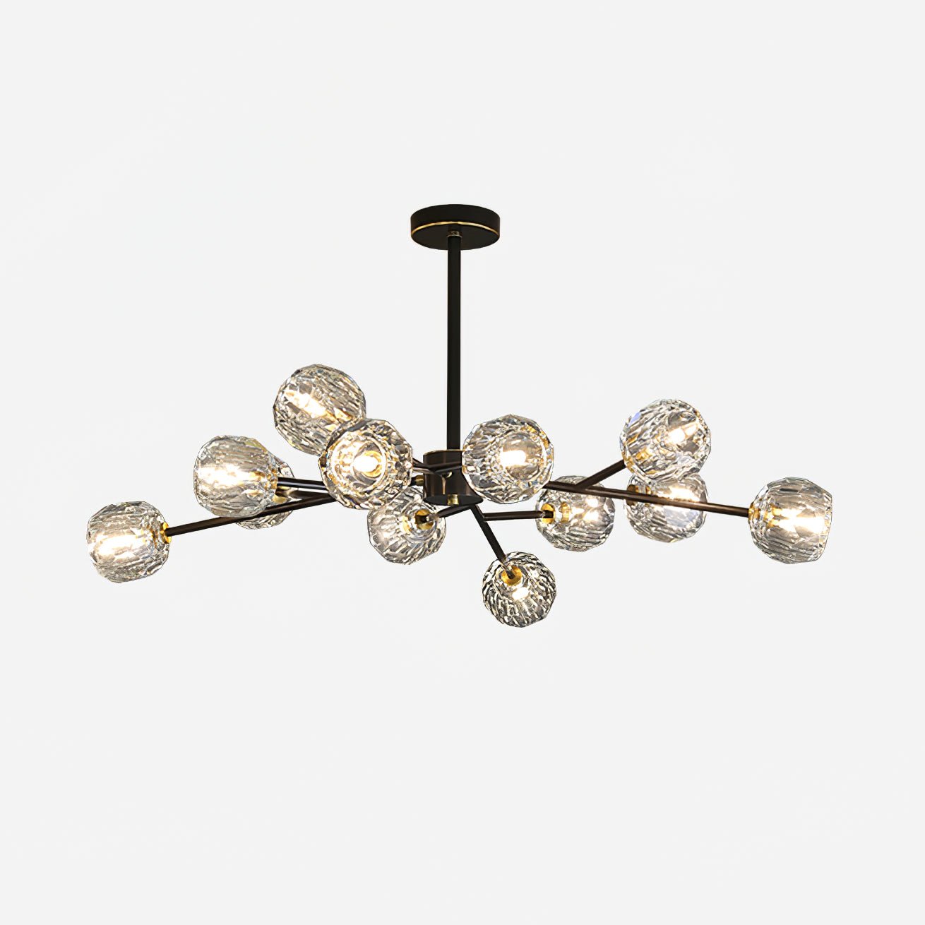 Crystal Ball Round Cluster Chandelier
