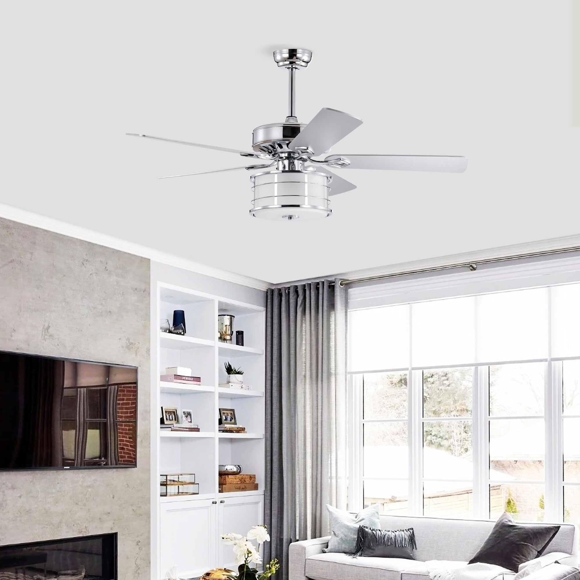 Crystal Breeze Ceiling Fan Light