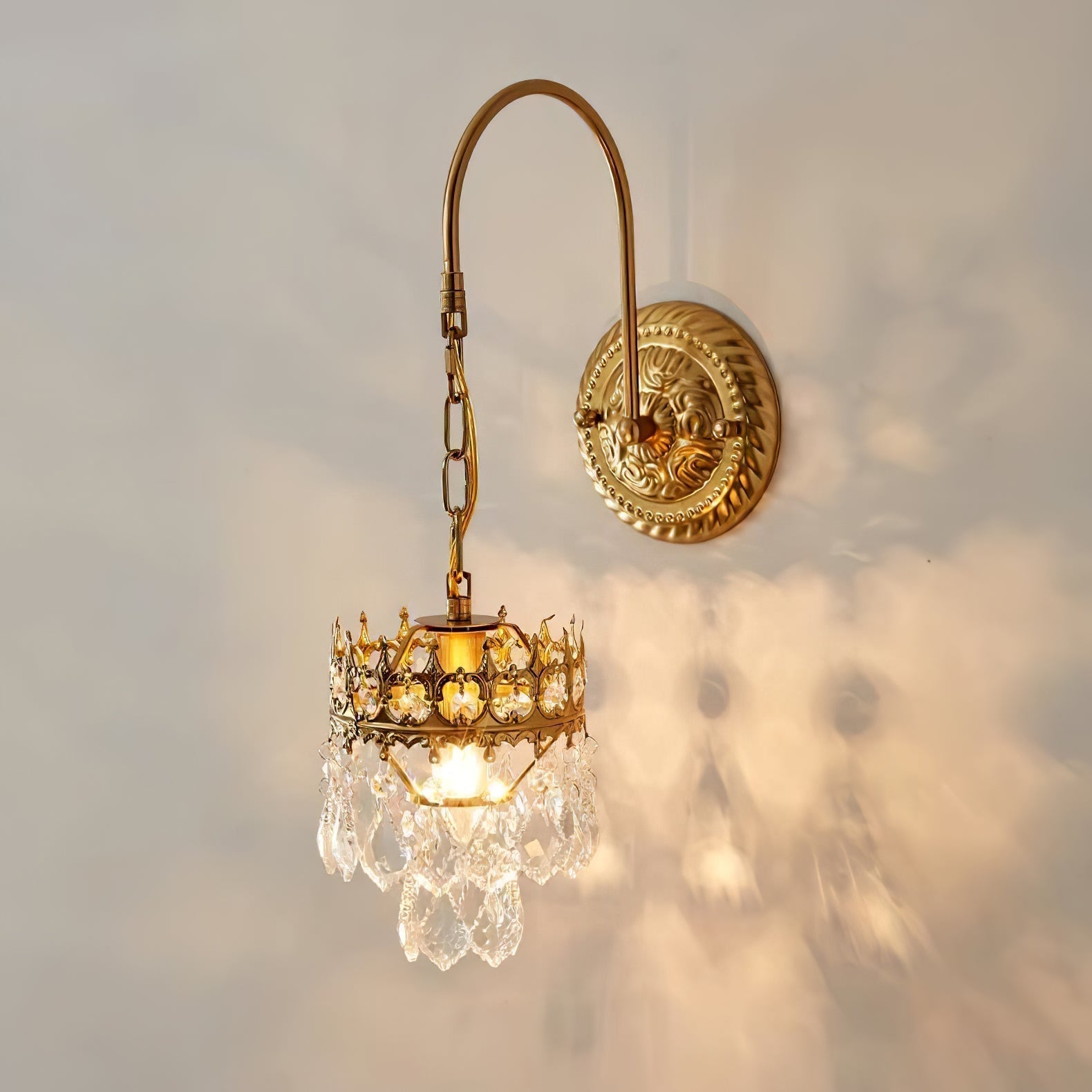 Crystal Crown Sconce - ZozHome