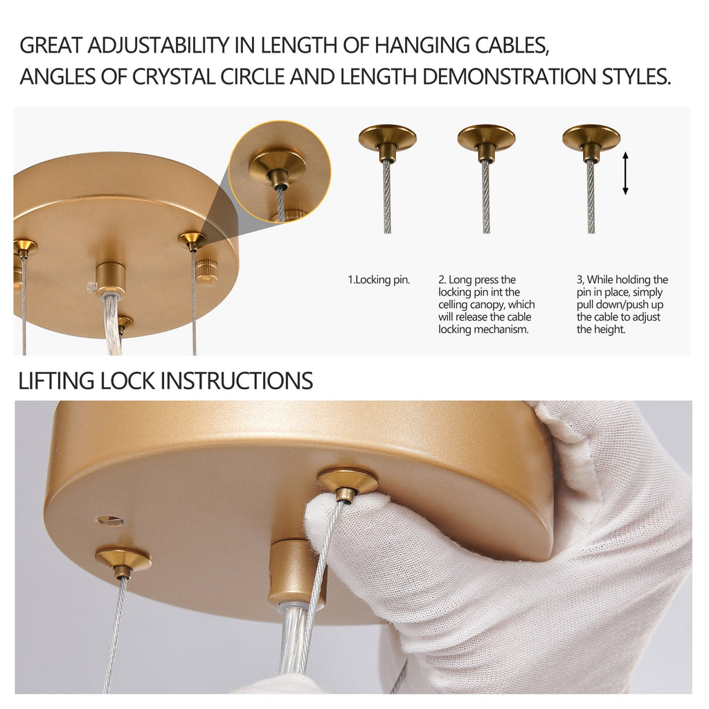 Crystal Raindrop Chandelier