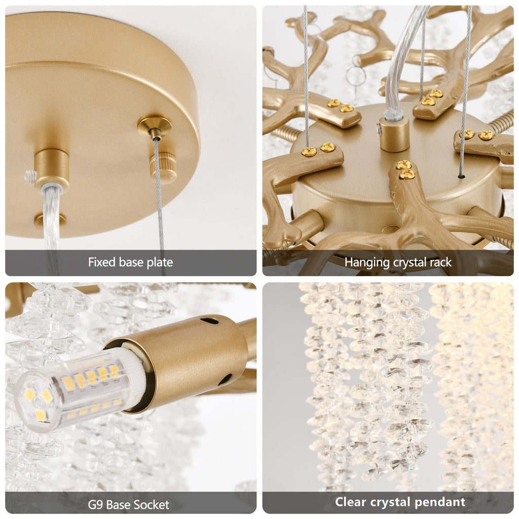 Crystal Raindrop Chandelier