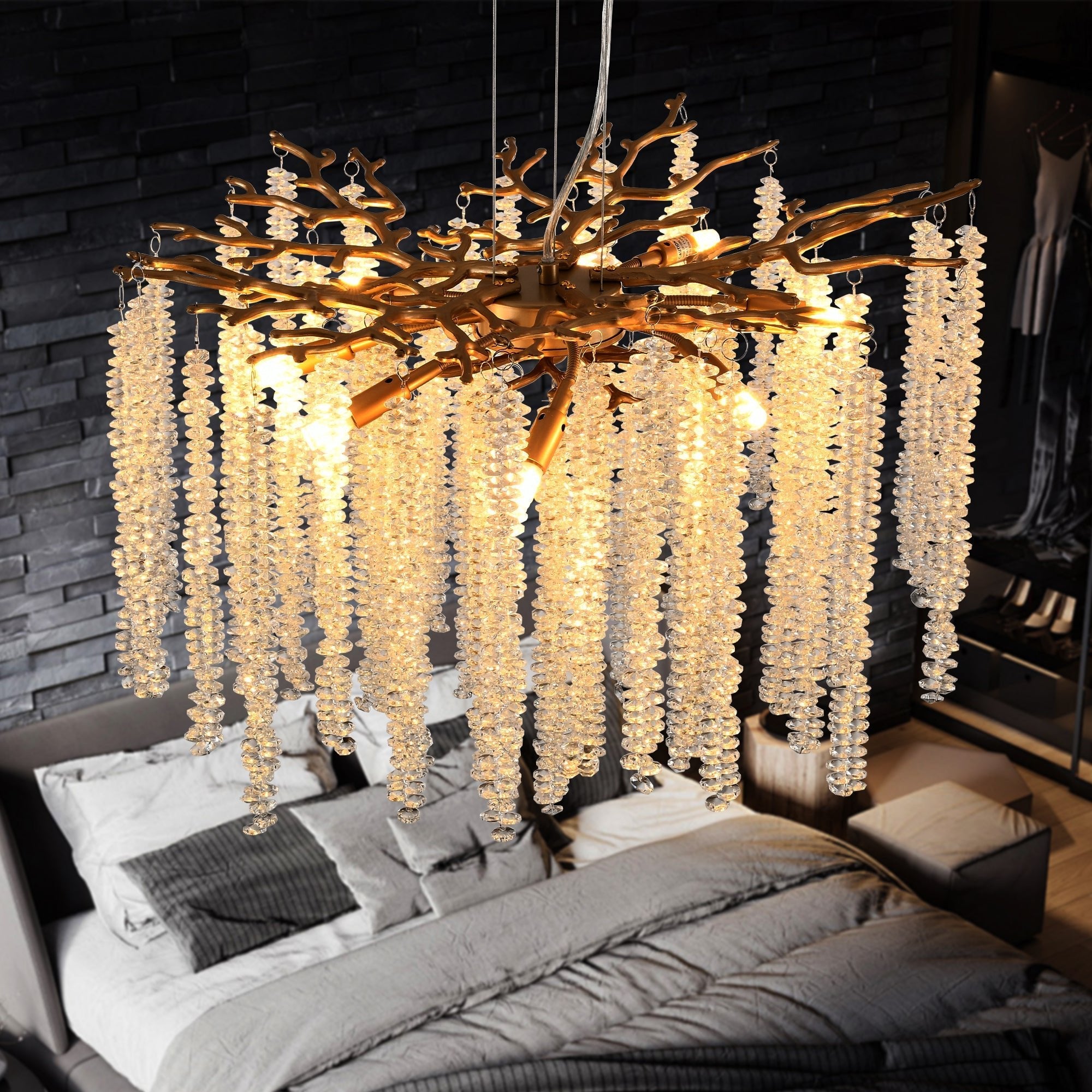 Crystal Raindrop Chandelier