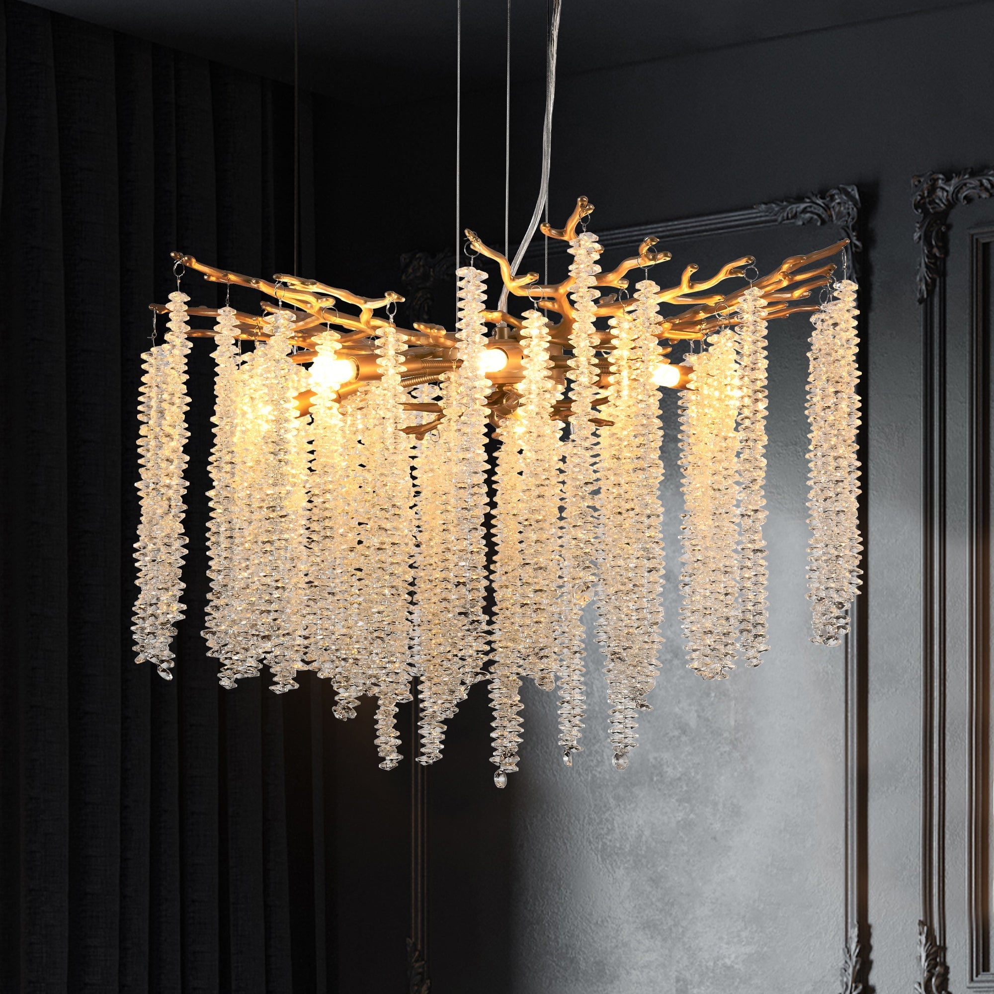 Crystal Raindrop Chandelier