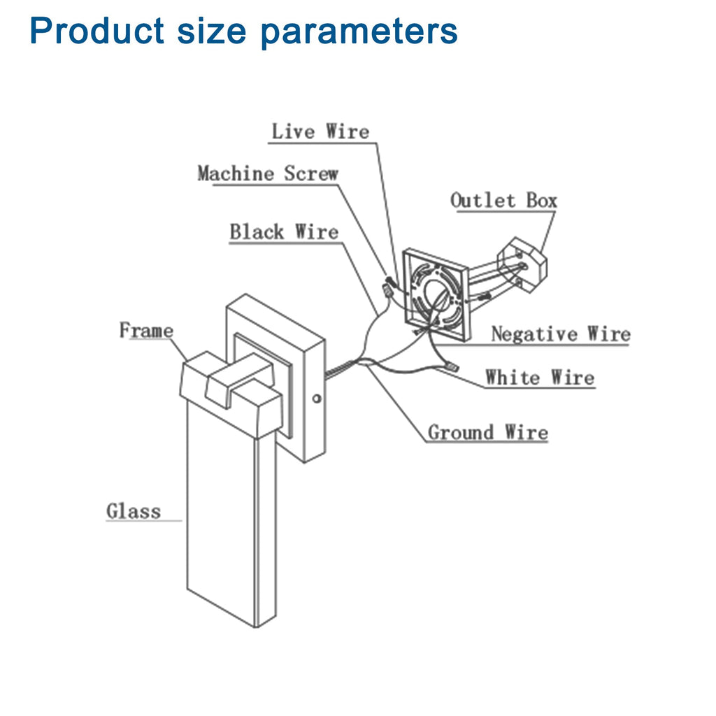 CrystalGlow Outdoor LED Wall Lamps