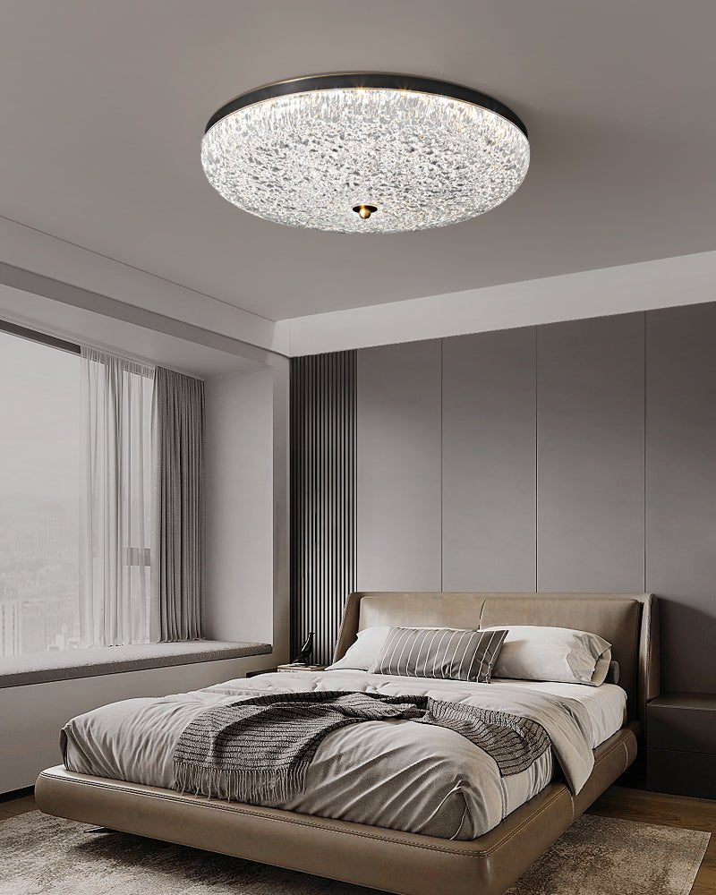Crystalline Round Ceiling Lamp