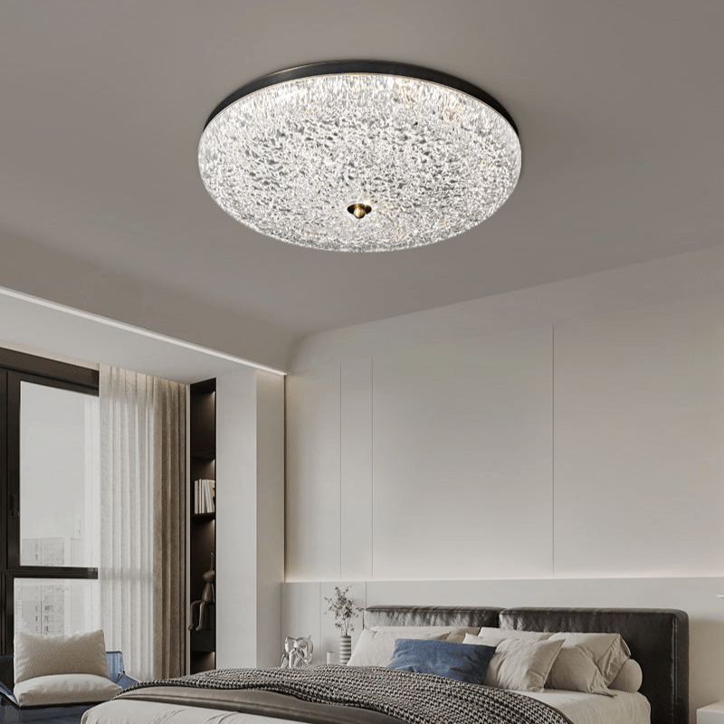Crystalline Round Ceiling Lamp