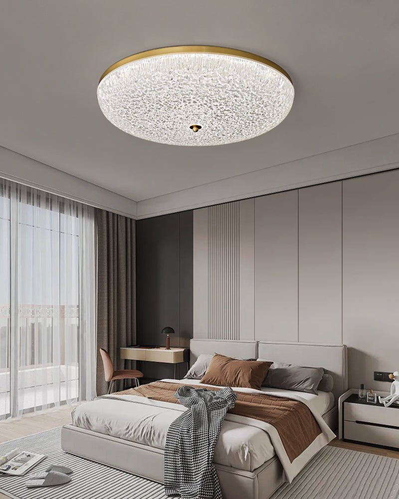Crystalline Round Ceiling Lamp
