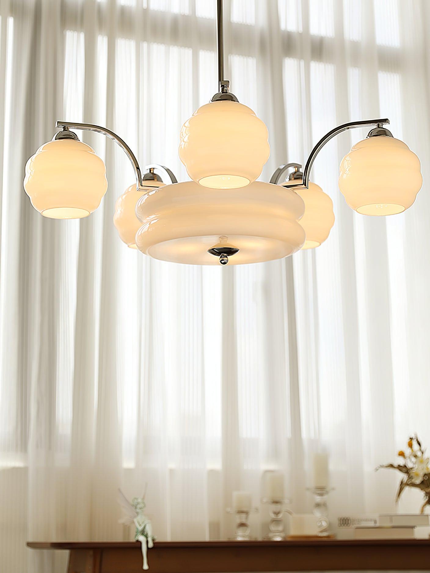 Curved Retro Chandelier