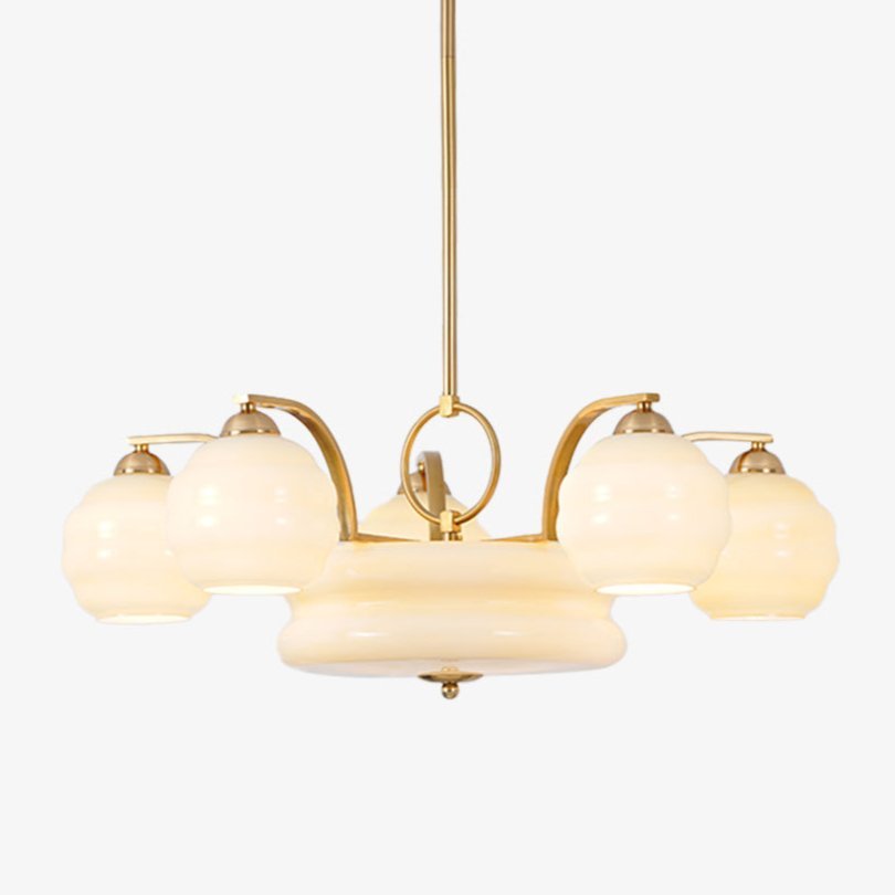 Curved Retro Chandelier