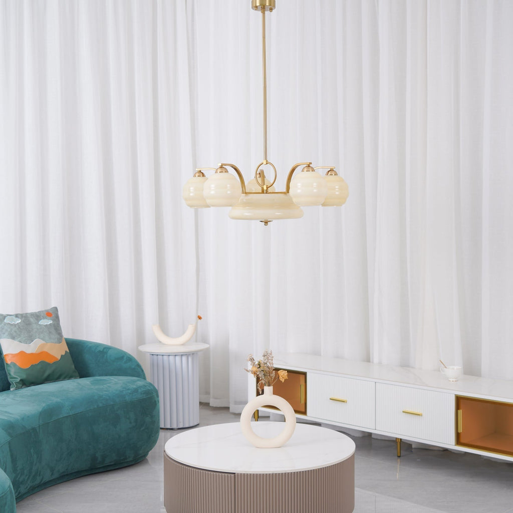 Curved Retro Chandelier