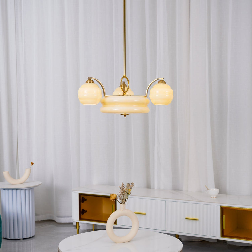 Curved Retro Chandelier