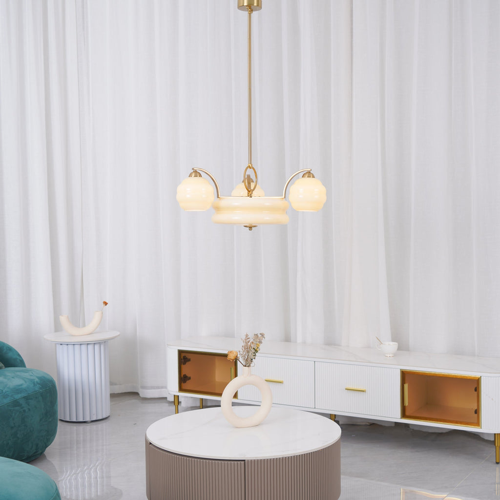 Curved Retro Chandelier