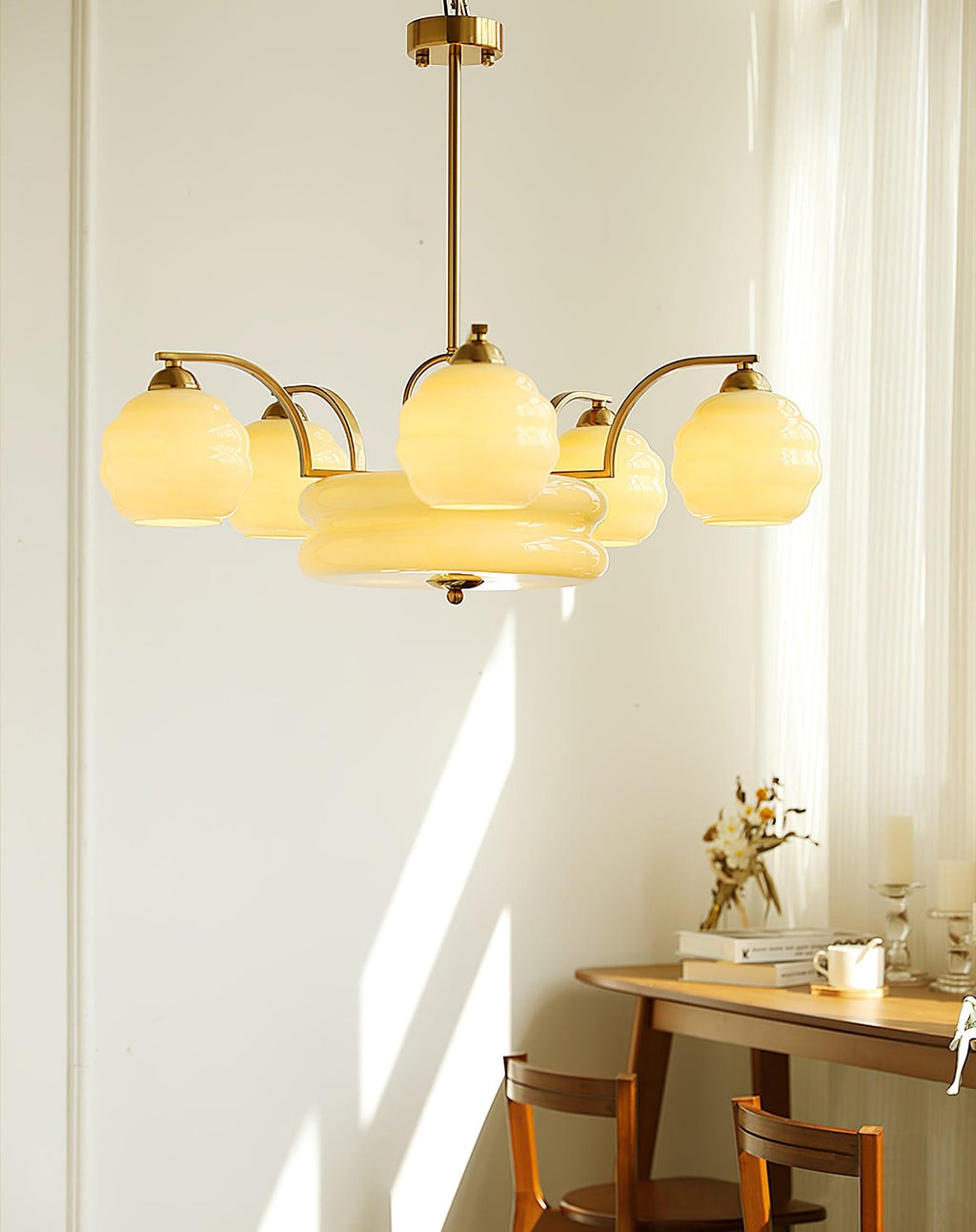 Curved Retro Chandelier