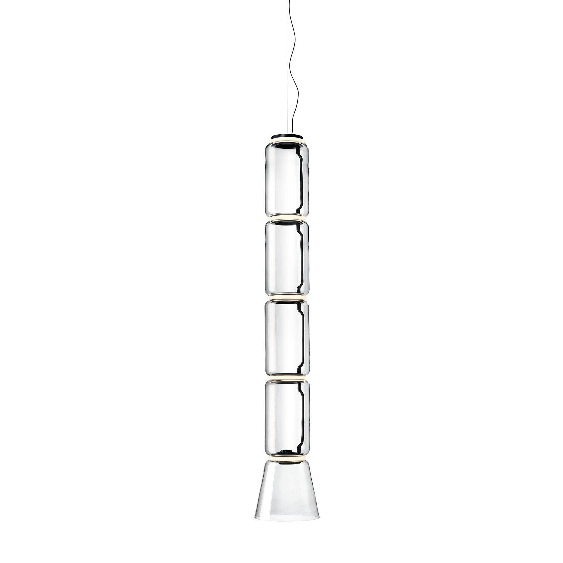Cylindrical Clear Glass Chandelier - ZozHome