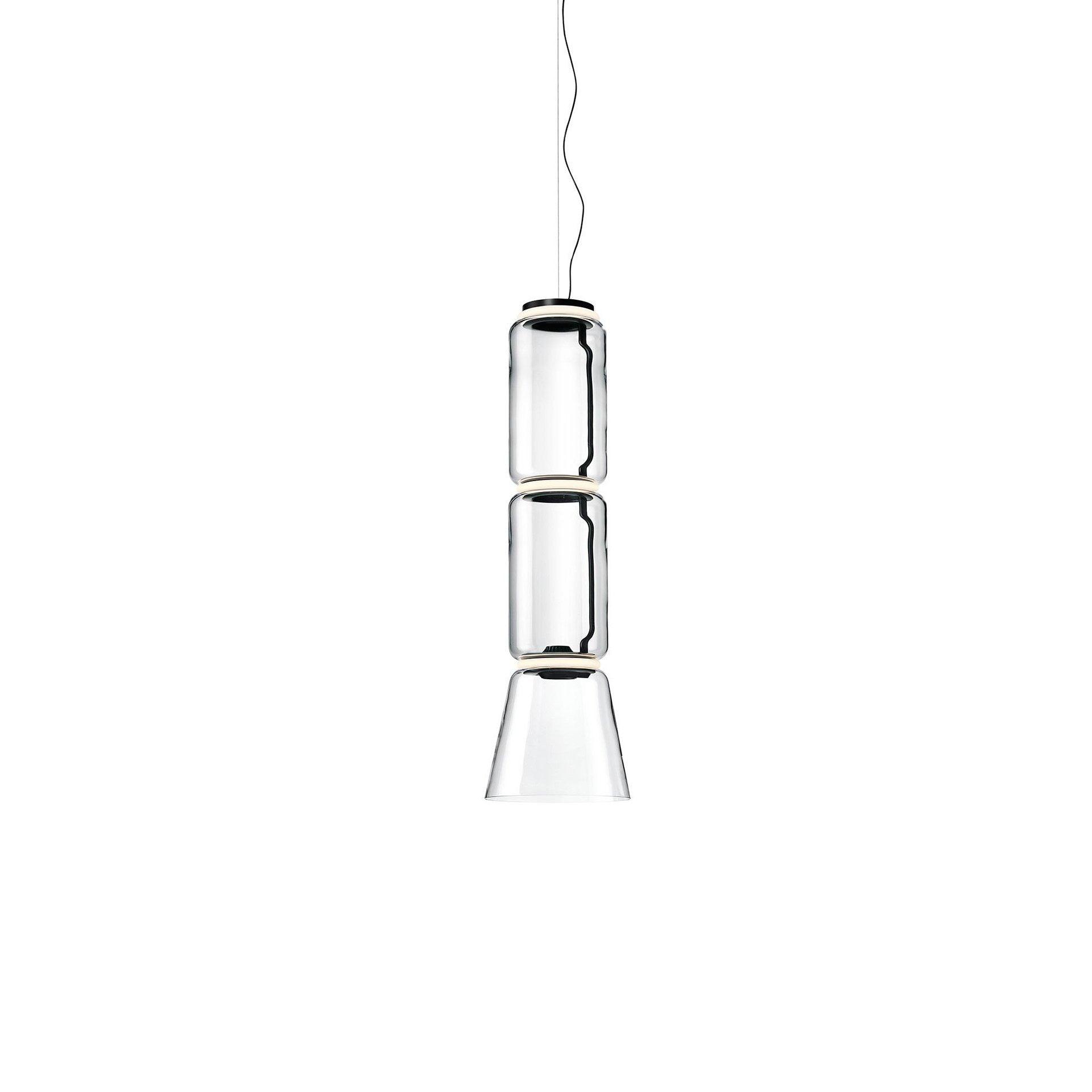 Cylindrical Clear Glass Chandelier - ZozHome