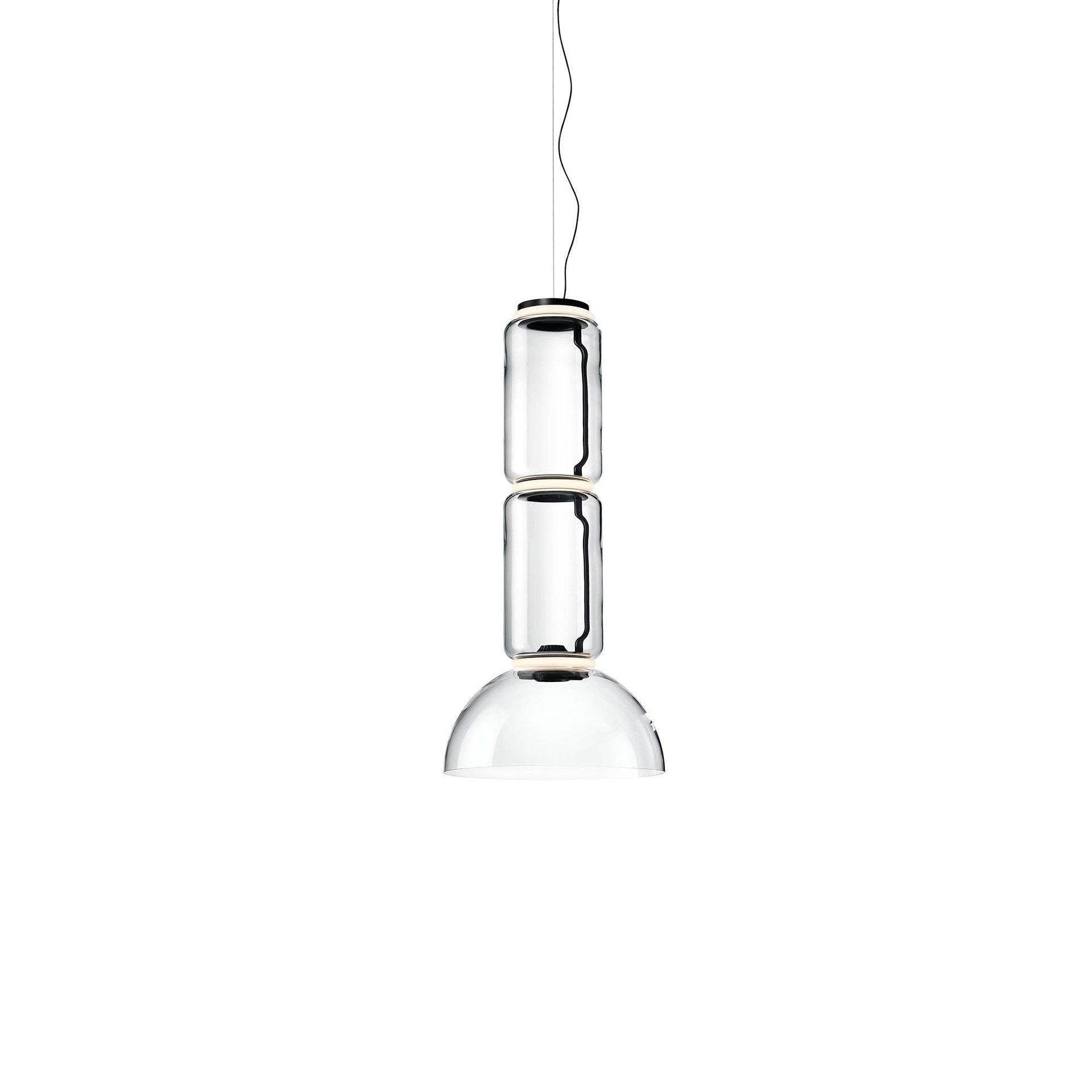 Cylindrical Clear Glass Chandelier - ZozHome
