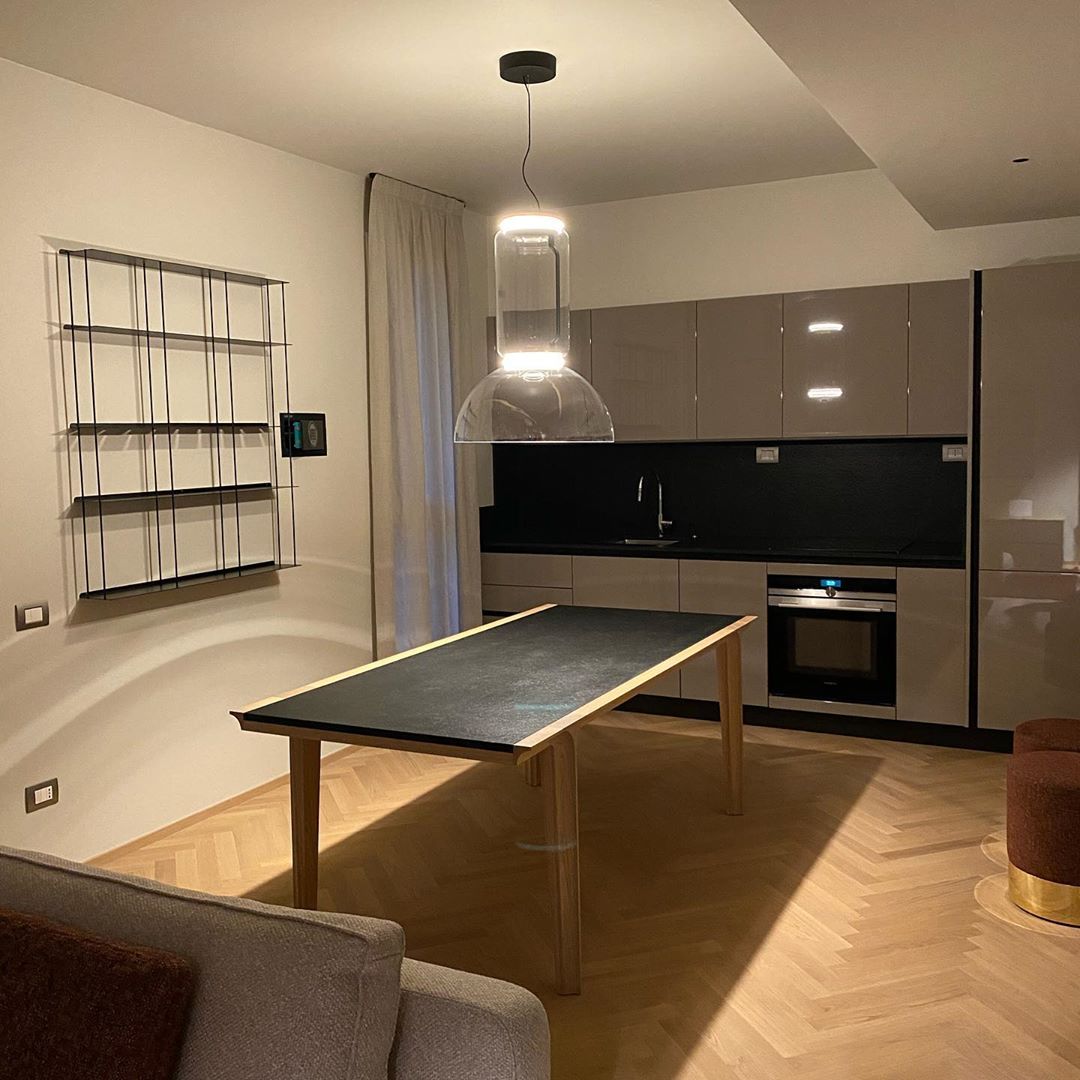 Cylindrical Clear Glass Chandelier