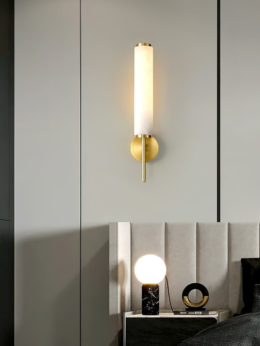 Cylindrical Glass Wall Light