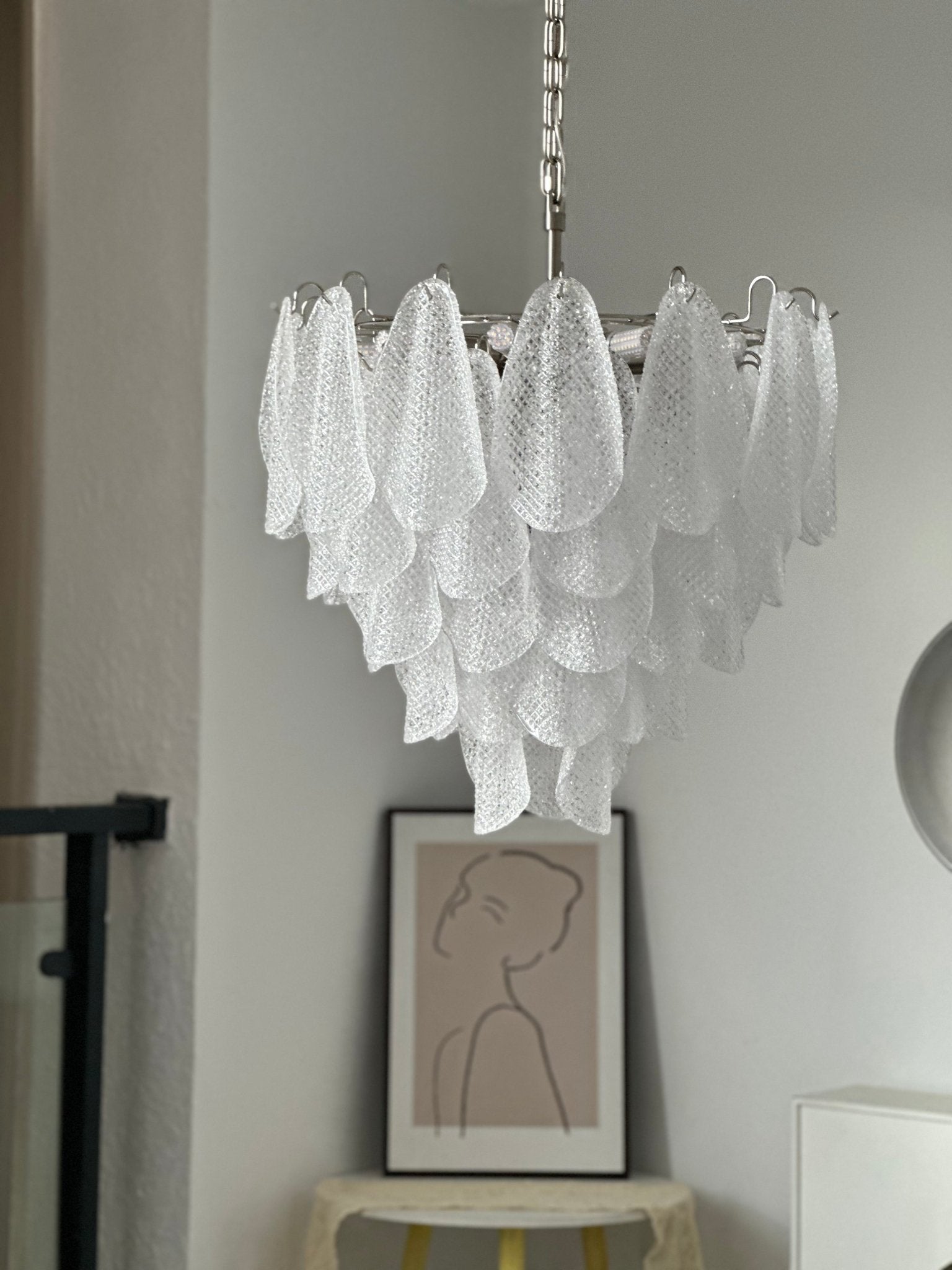 Murano Glass Teardrop Chandelier