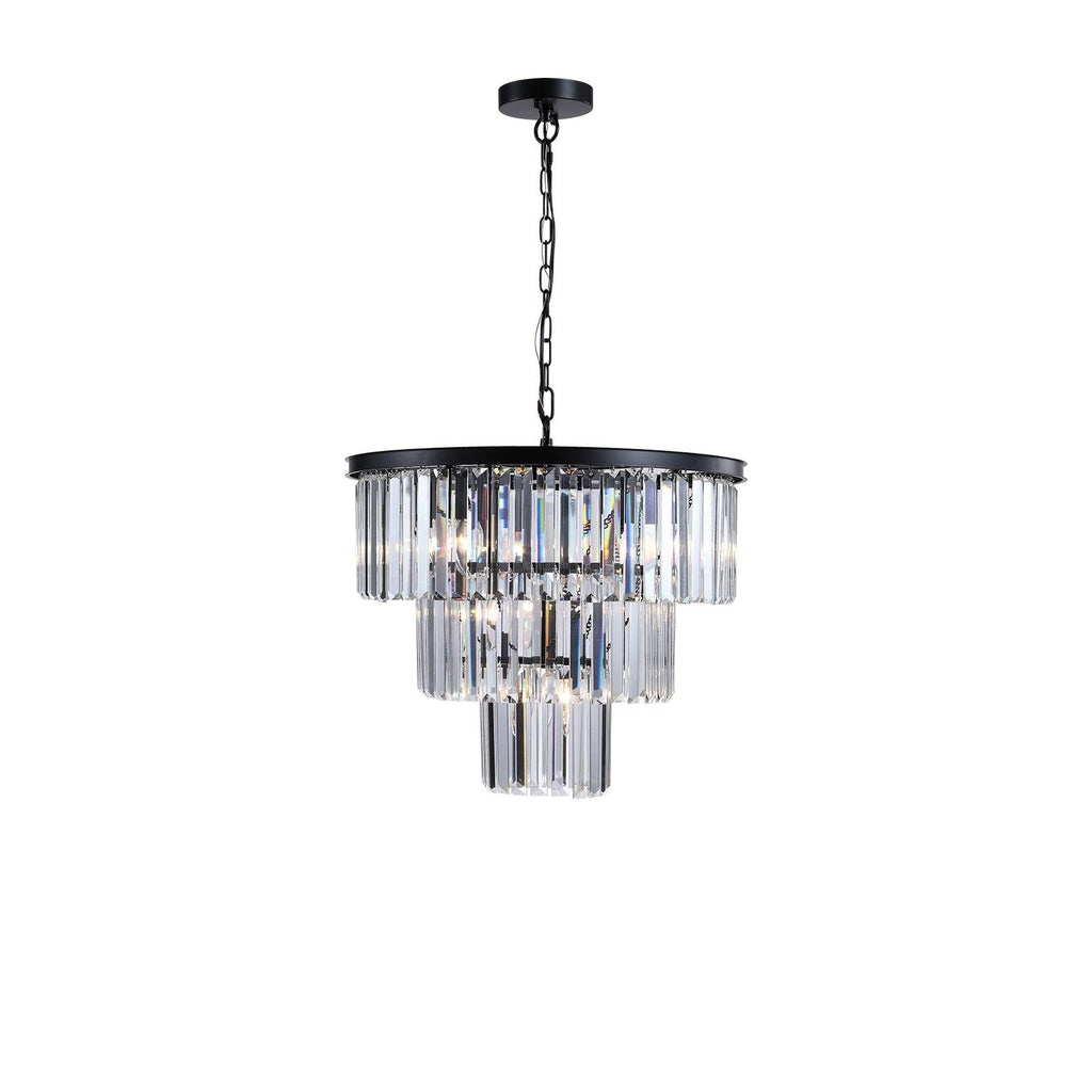 Dante Black Crystal Chandelier