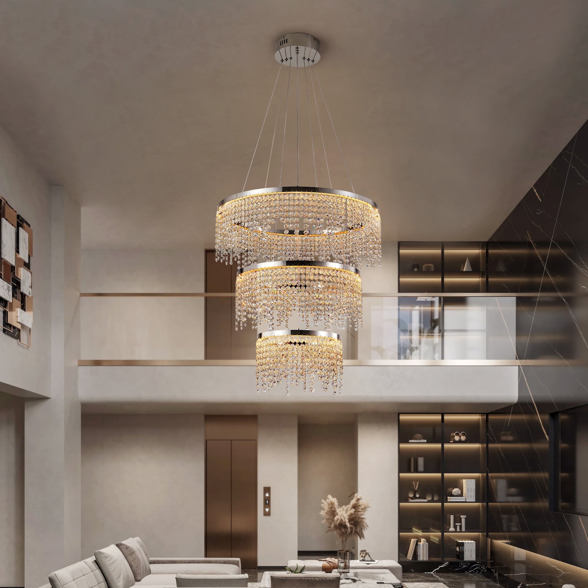 Diamond Rain Chandelier