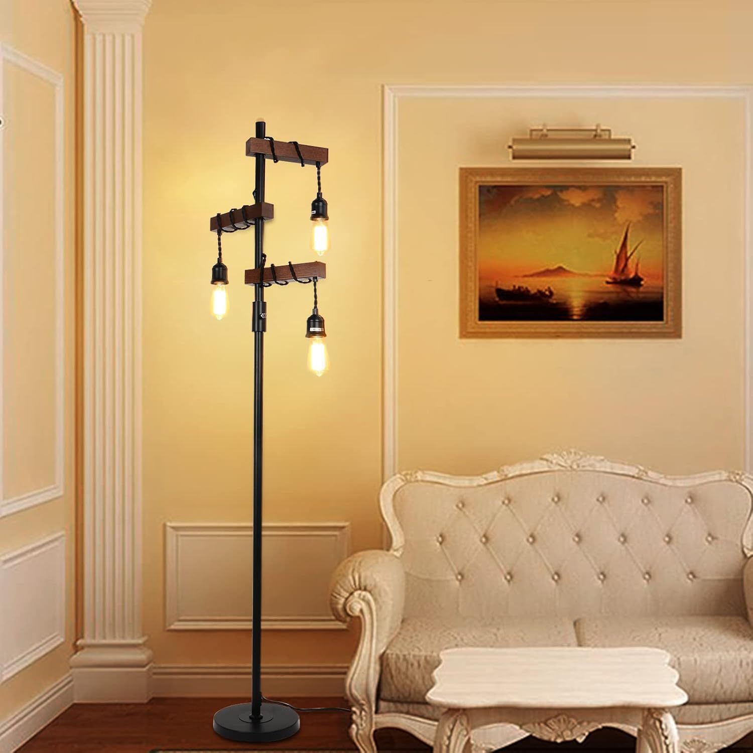 Dimmable Industrial Floor Lamp