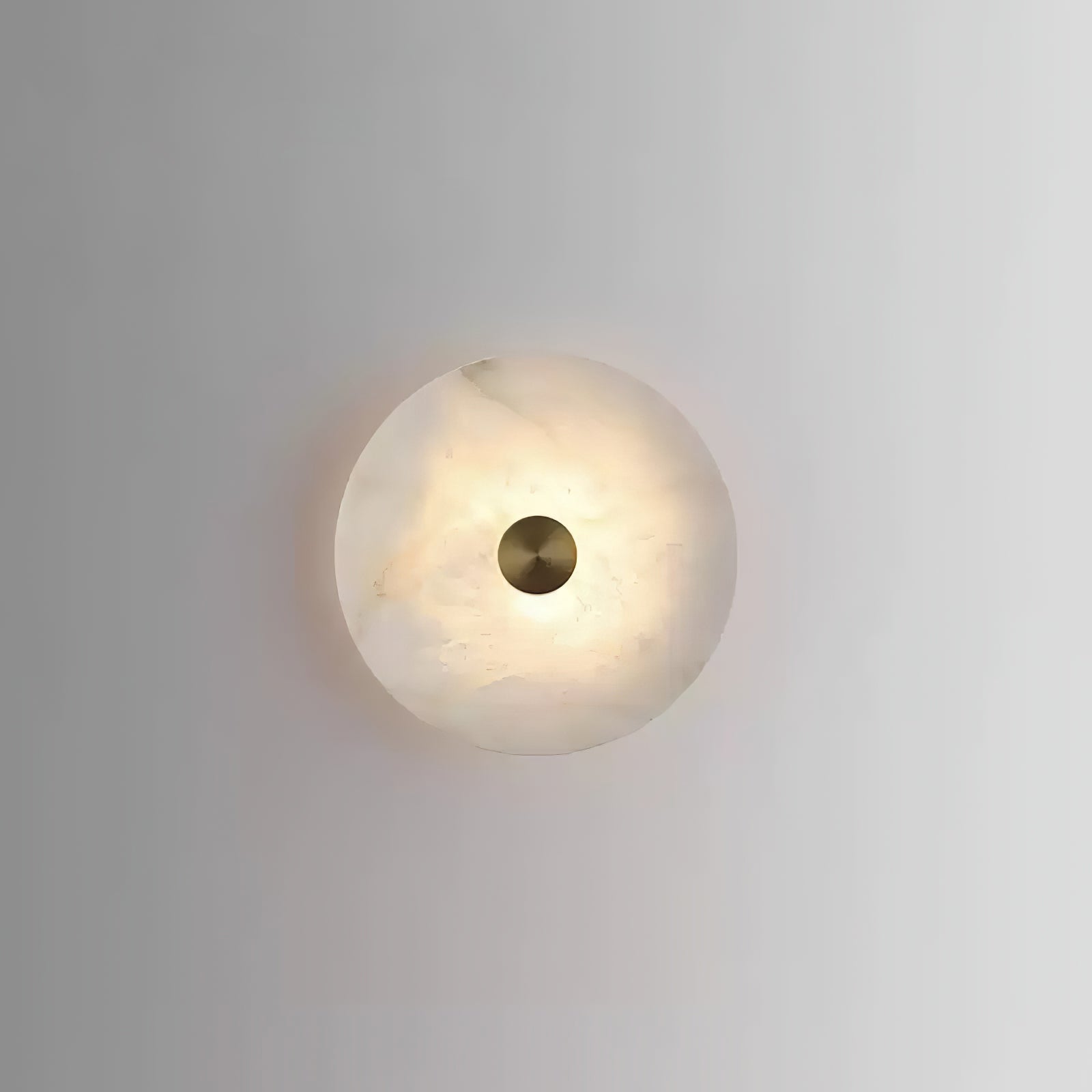 Disc Shaped Alabaster Wall Light - ZozHome