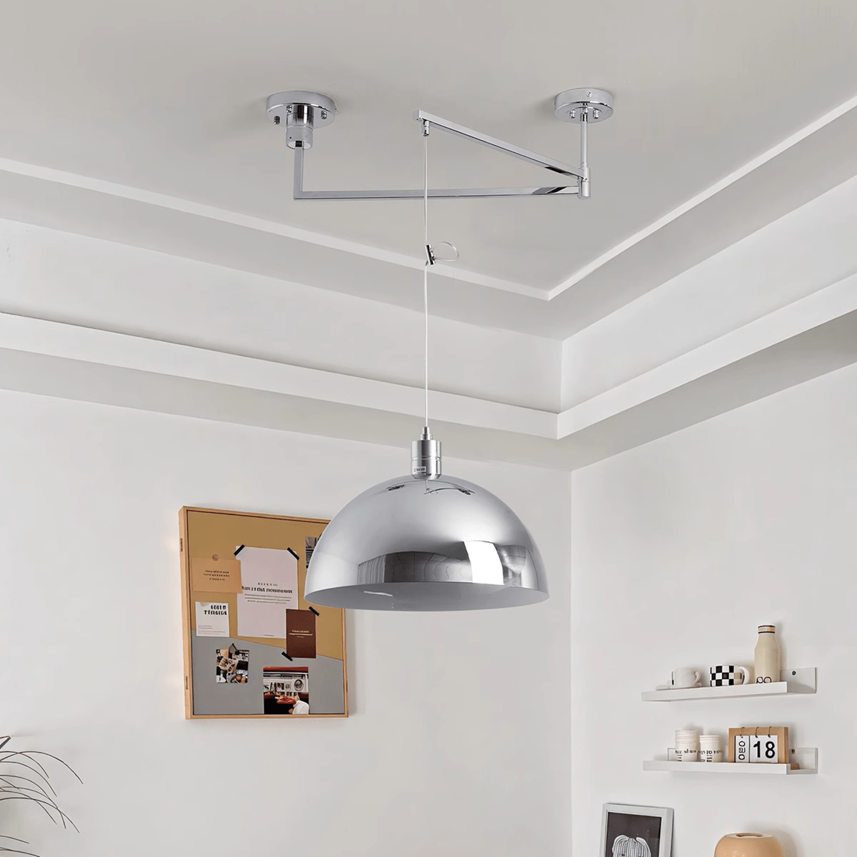 Drifting Cloud Swing Arm Pendant Light