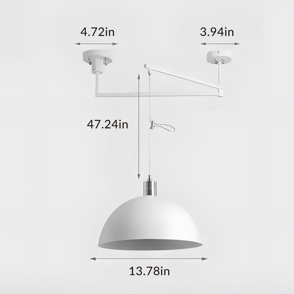 Drifting Cloud Swing Arm Pendant Light