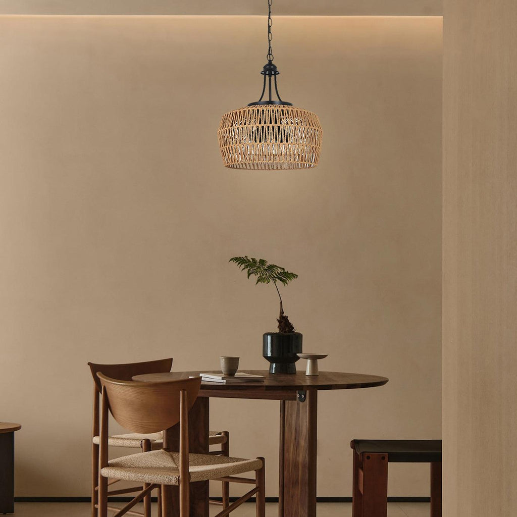 Earth Light Rattan Woven Pendant Light