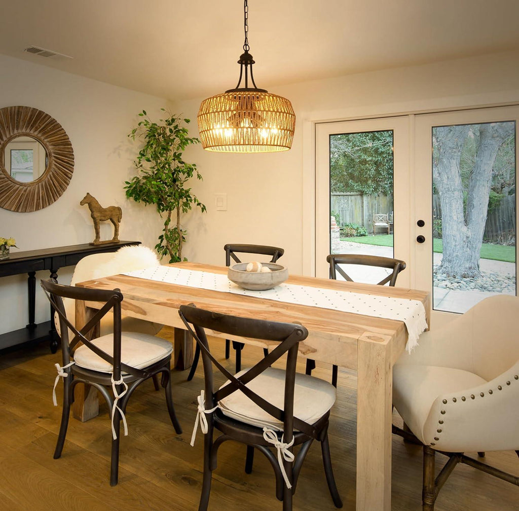 Earth Light Rattan Woven Pendant Light