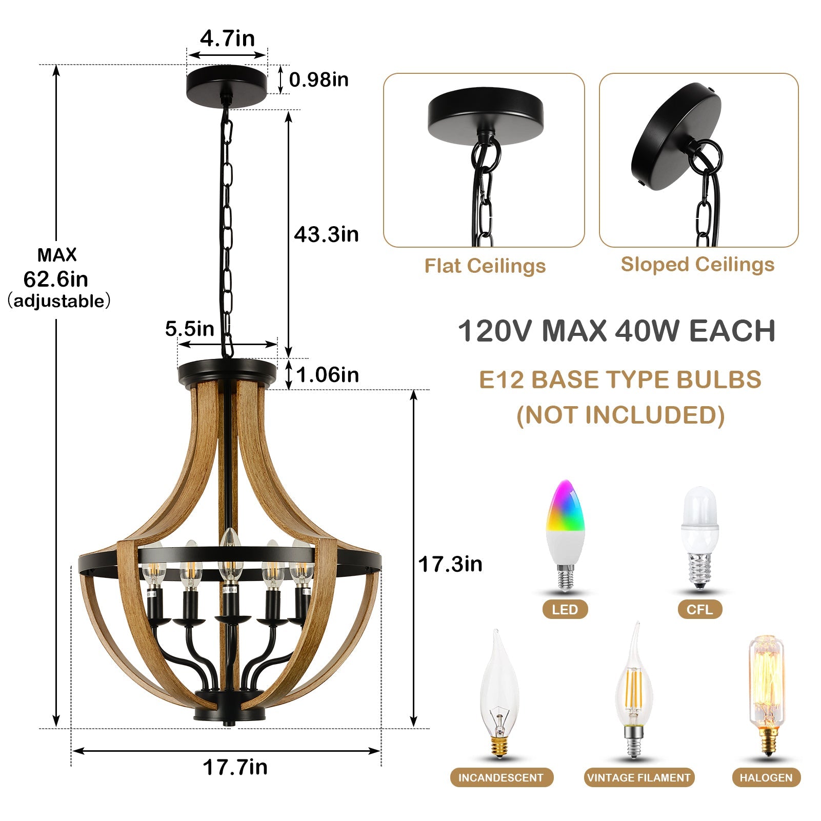 Eldridge Farmhouse Chandelier