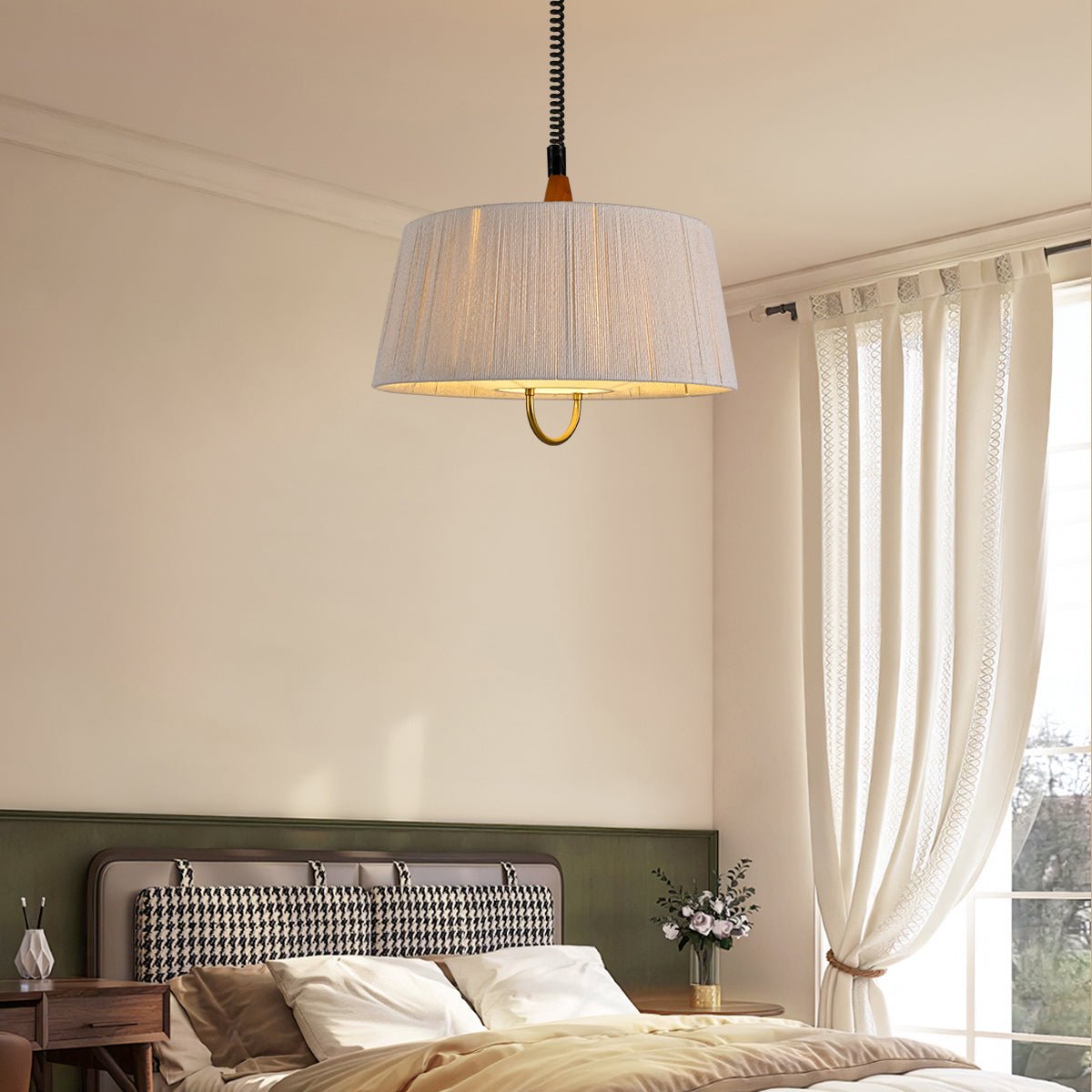 Elegant Fabric Pendant Light