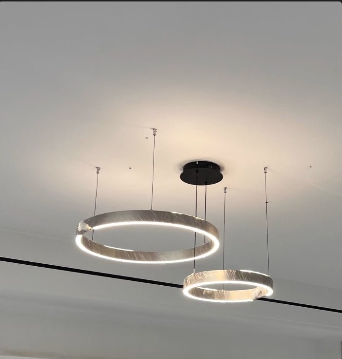 Elysian Double Circle Chandelier - ZozHome