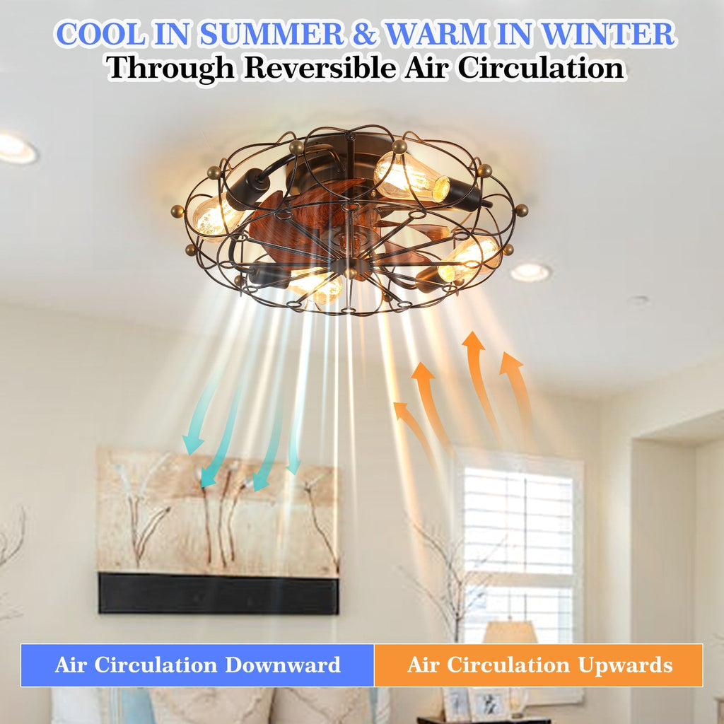 Embedded Modern Industrial Ceiling Fan B
