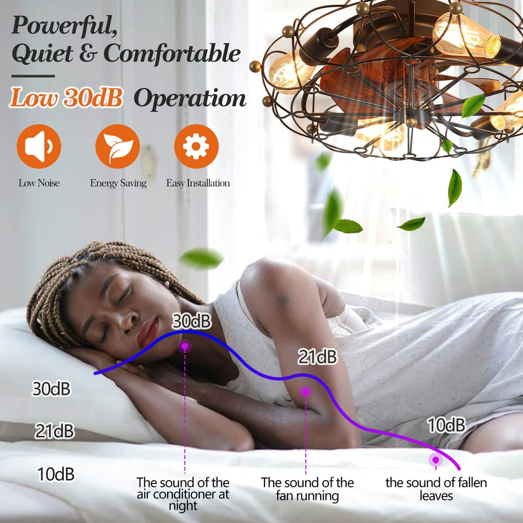 Embedded Modern Industrial Ceiling Fan B