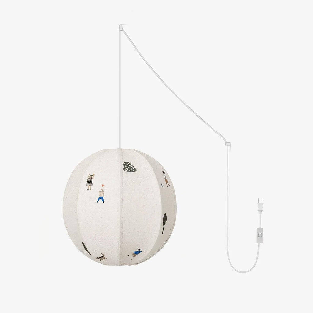 Embroidered Pendant Light