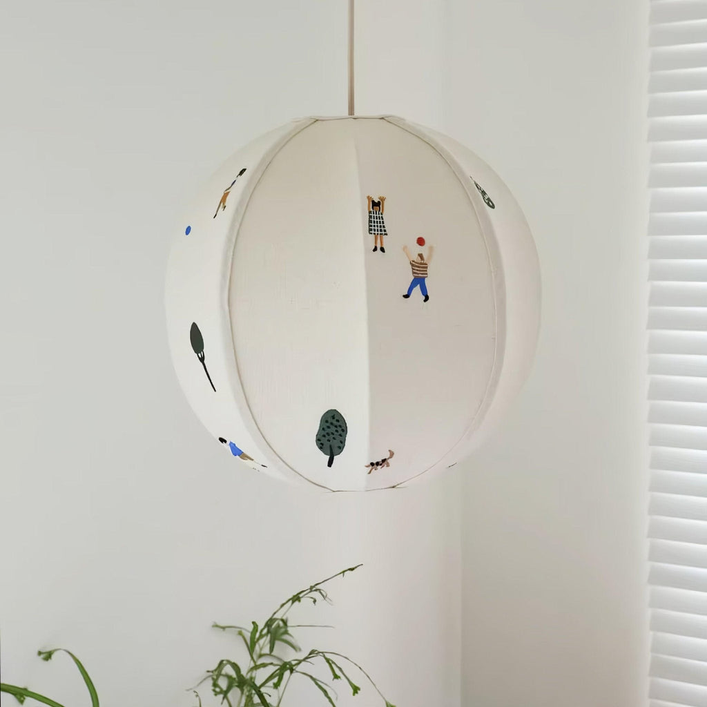 Embroidered Pendant Light