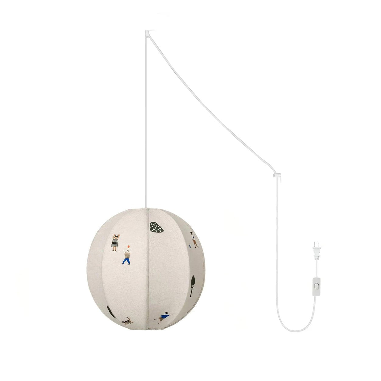 Embroidered Pendant Light