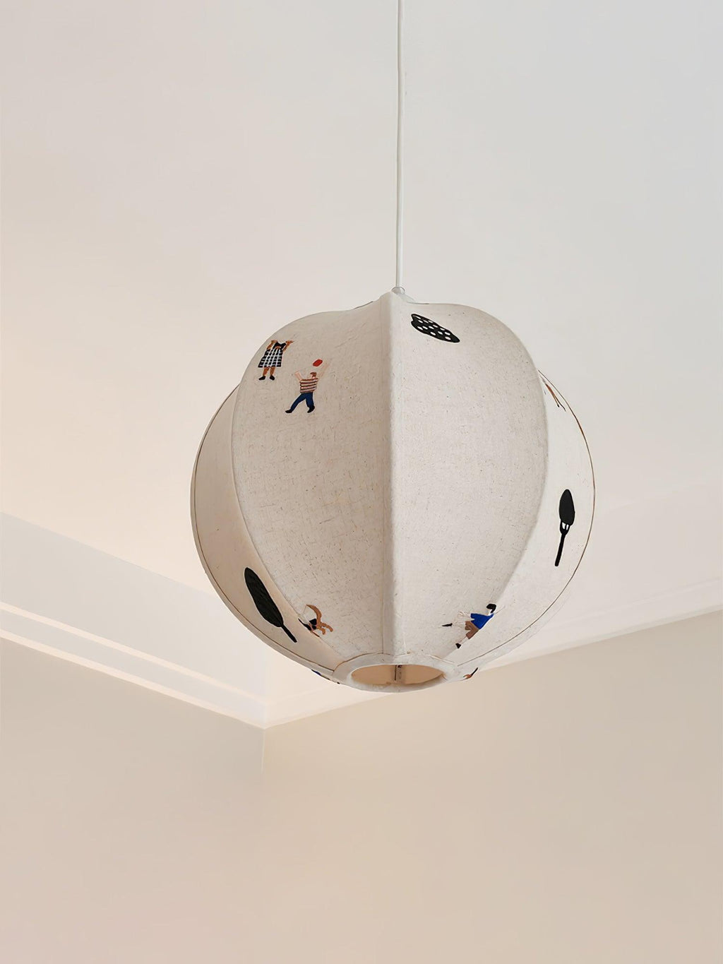 Embroidered Pendant Light