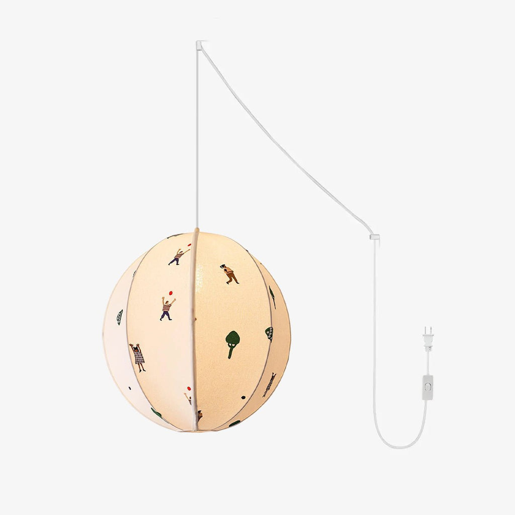 Embroidered Pendant Light