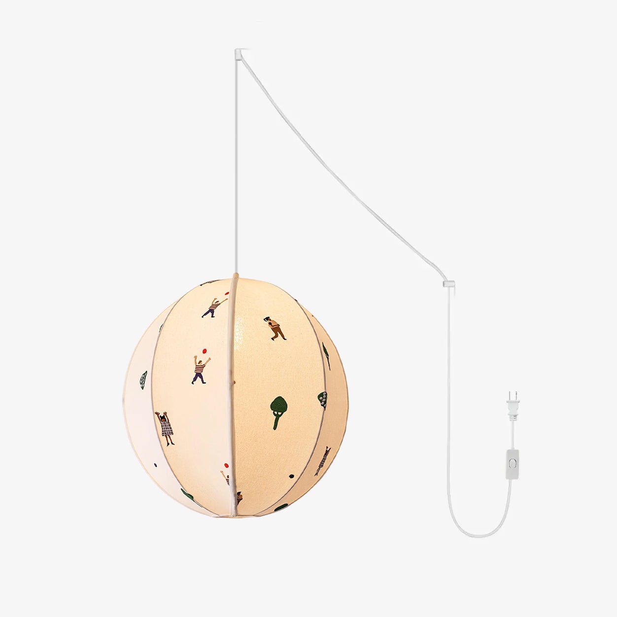 Embroidered Pendant Light
