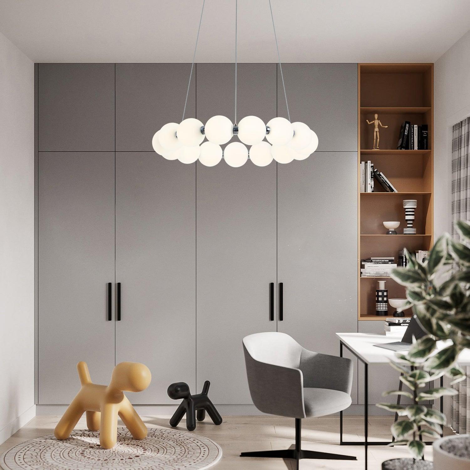 Evan LED Cylinder Chandelier